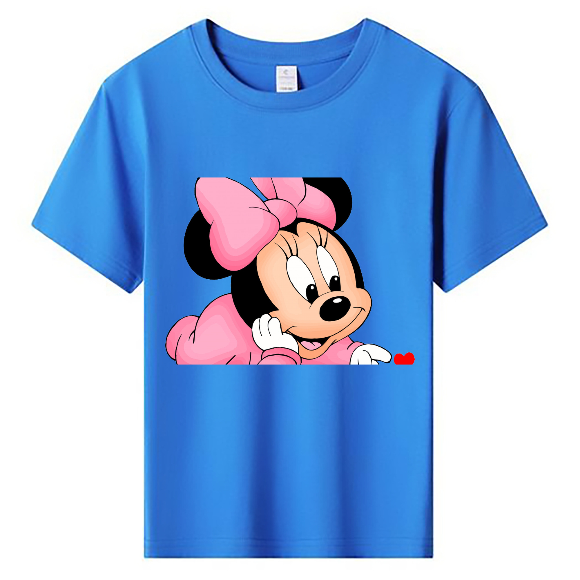 ミッキーマウス Mickey Mouse 綿100％キッズTシャツ（フロントプリント）
